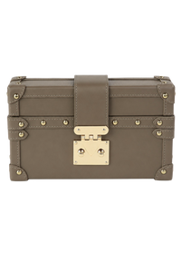 Rectangle Box Clutch Taupe