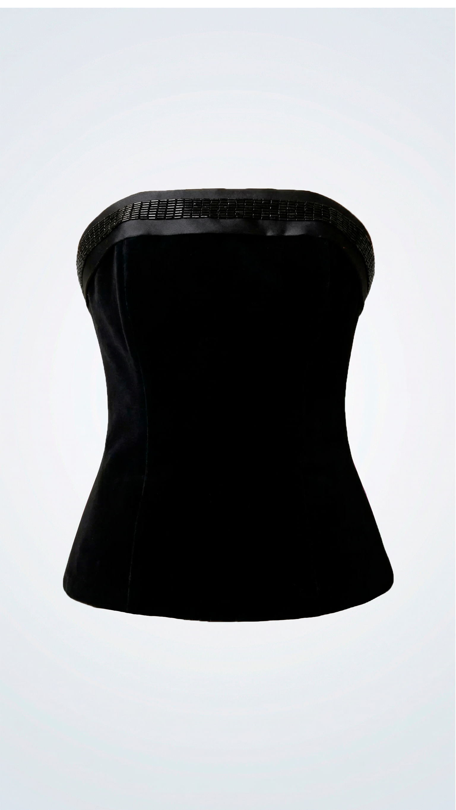 Cera Velvet Corset Black