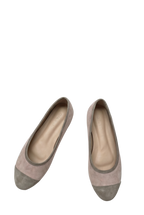 Classique Suede Leather Ballerina Grey