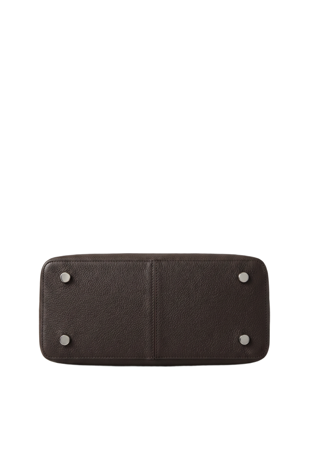 Classic Lock Tote Small Dark Brown