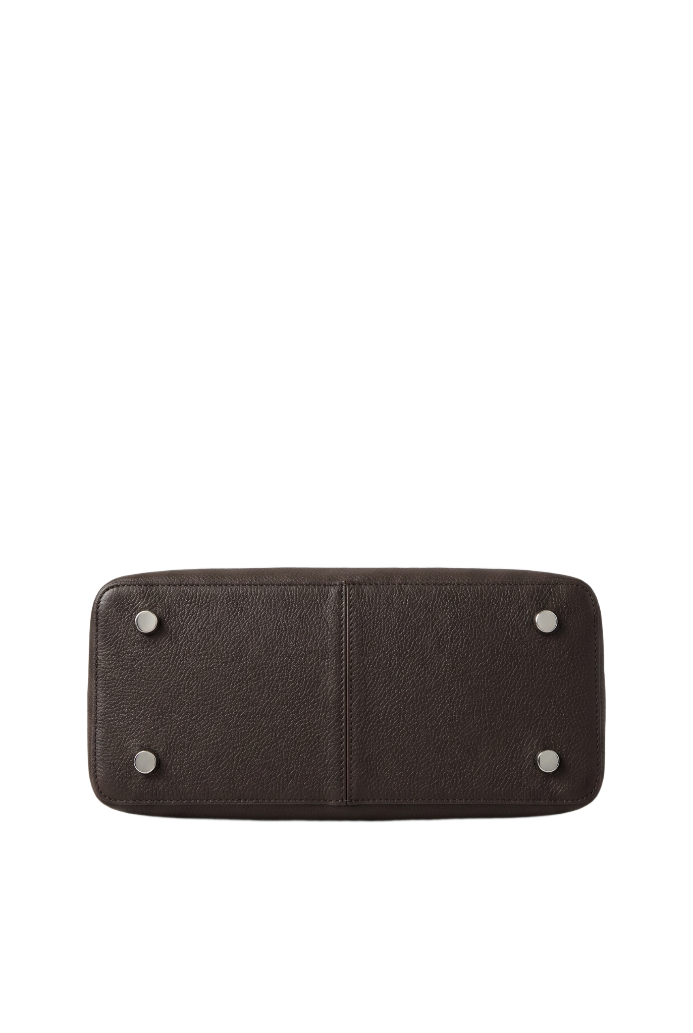 Classic Lock Tote Small Dark Brown