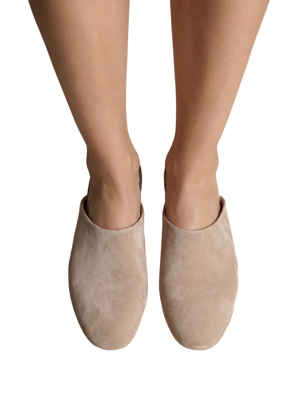 Edaliné Suede Leather Mules Beige