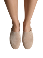 Edaliné Suede Leather Mules Beige