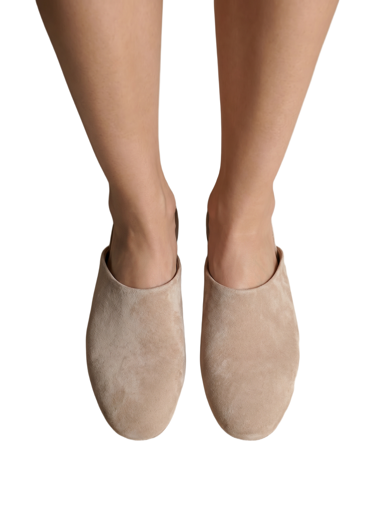 Edaliné Suede Leather Mules Beige