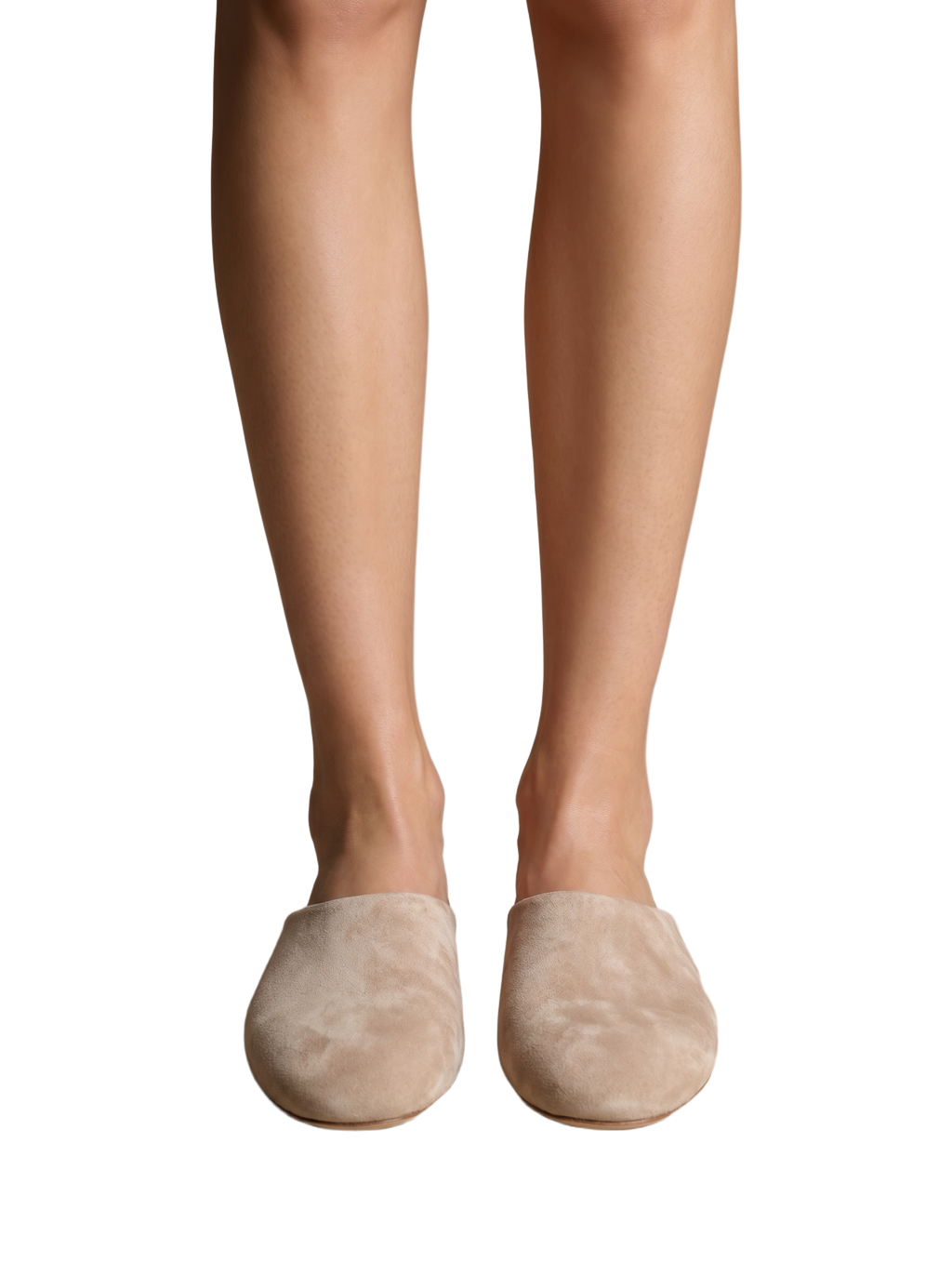 Edaliné Suede Leather Mules Beige