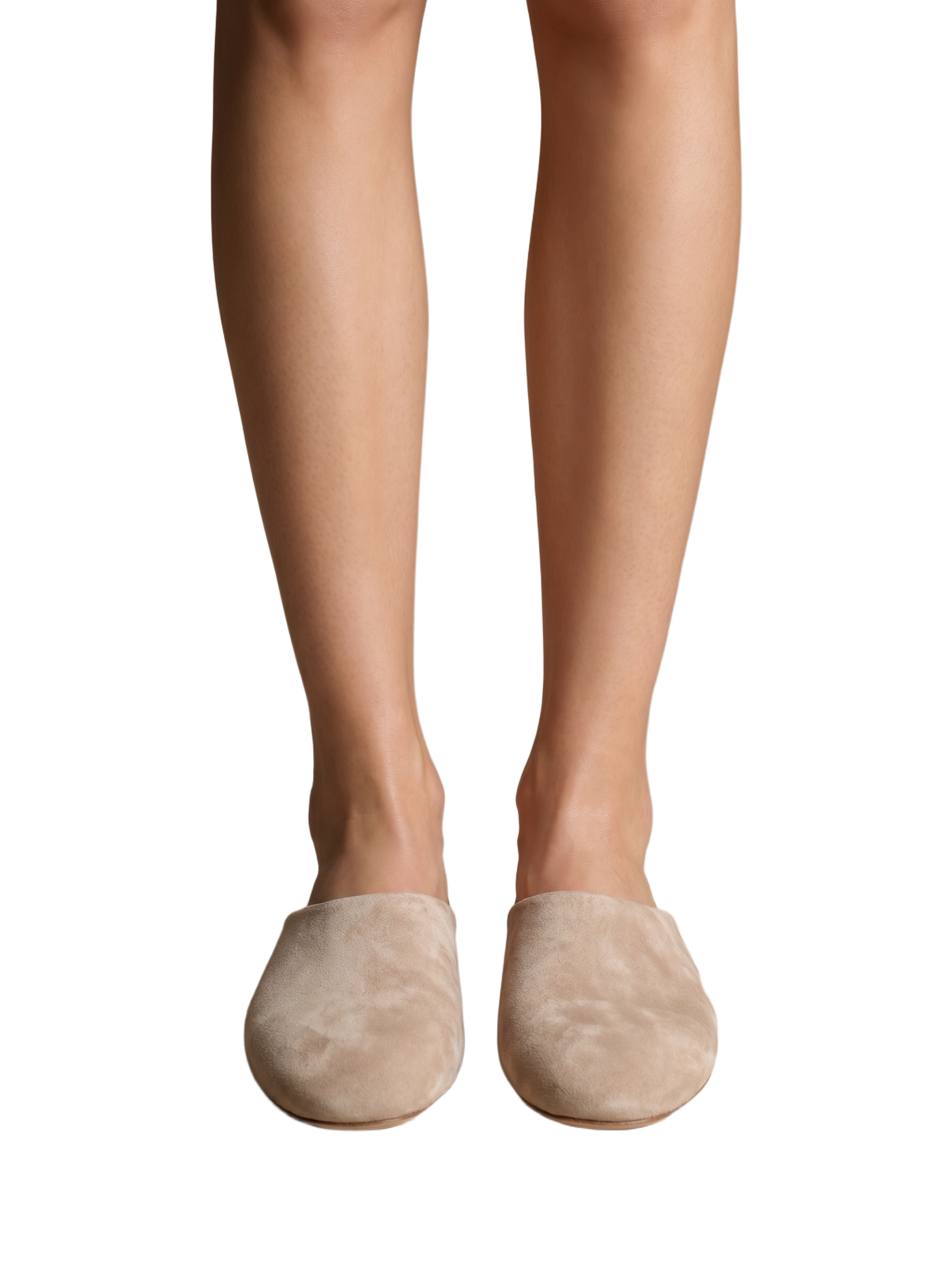 Edaliné Suede Leather Mules Beige