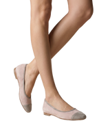 Classique Suede Leather Ballerina Grey