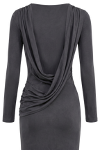 Magnifique Backless Dress Dark Grey