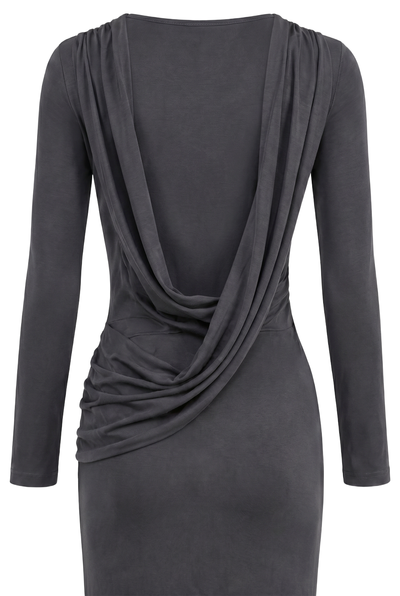 Magnifique Backless Dress Dark Grey