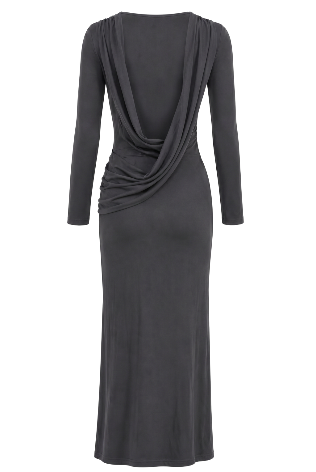 Magnifique Backless Dress Dark Grey