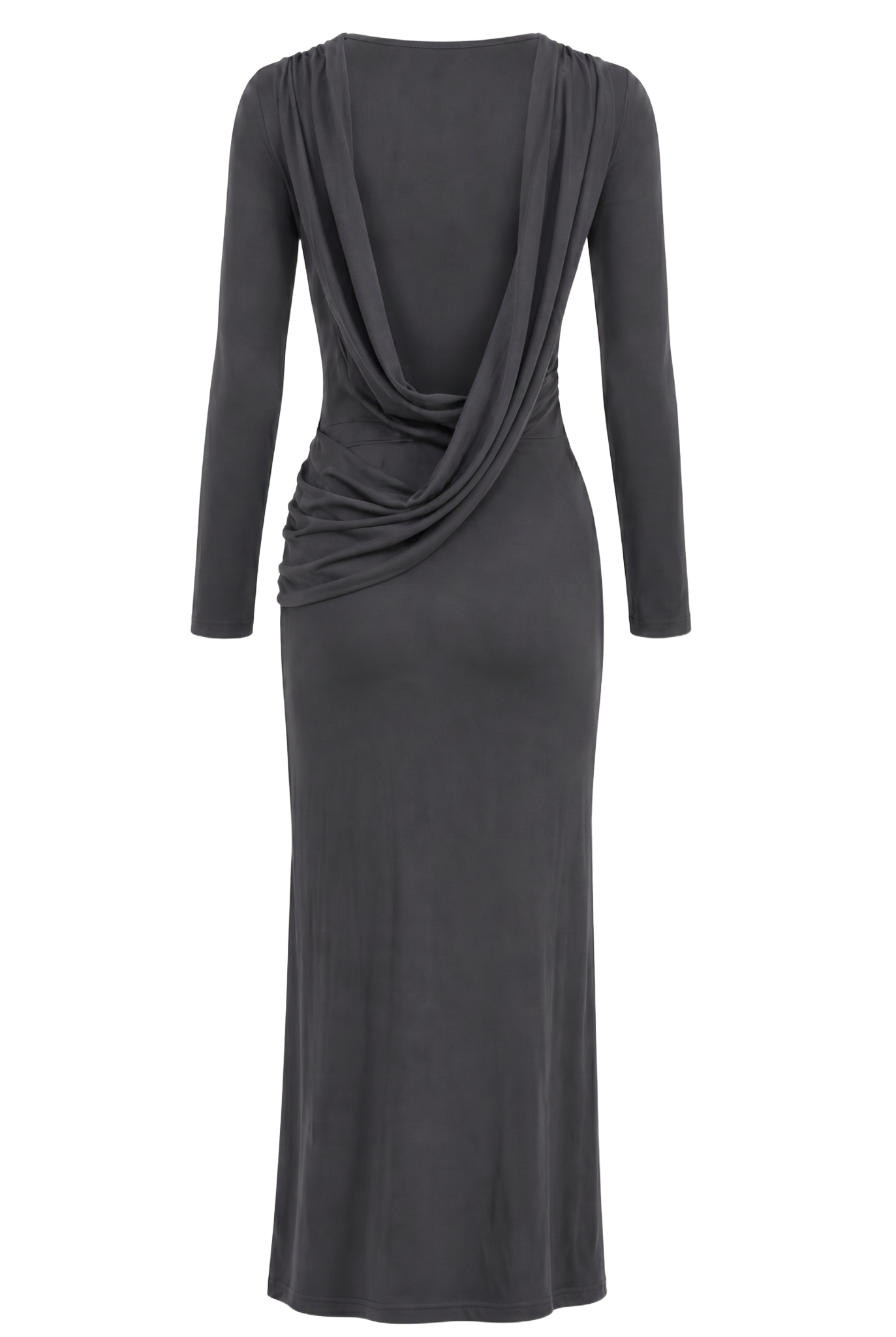 Magnifique Backless Dress Dark Grey
