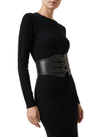 Yen Corset Buckle Belt Black