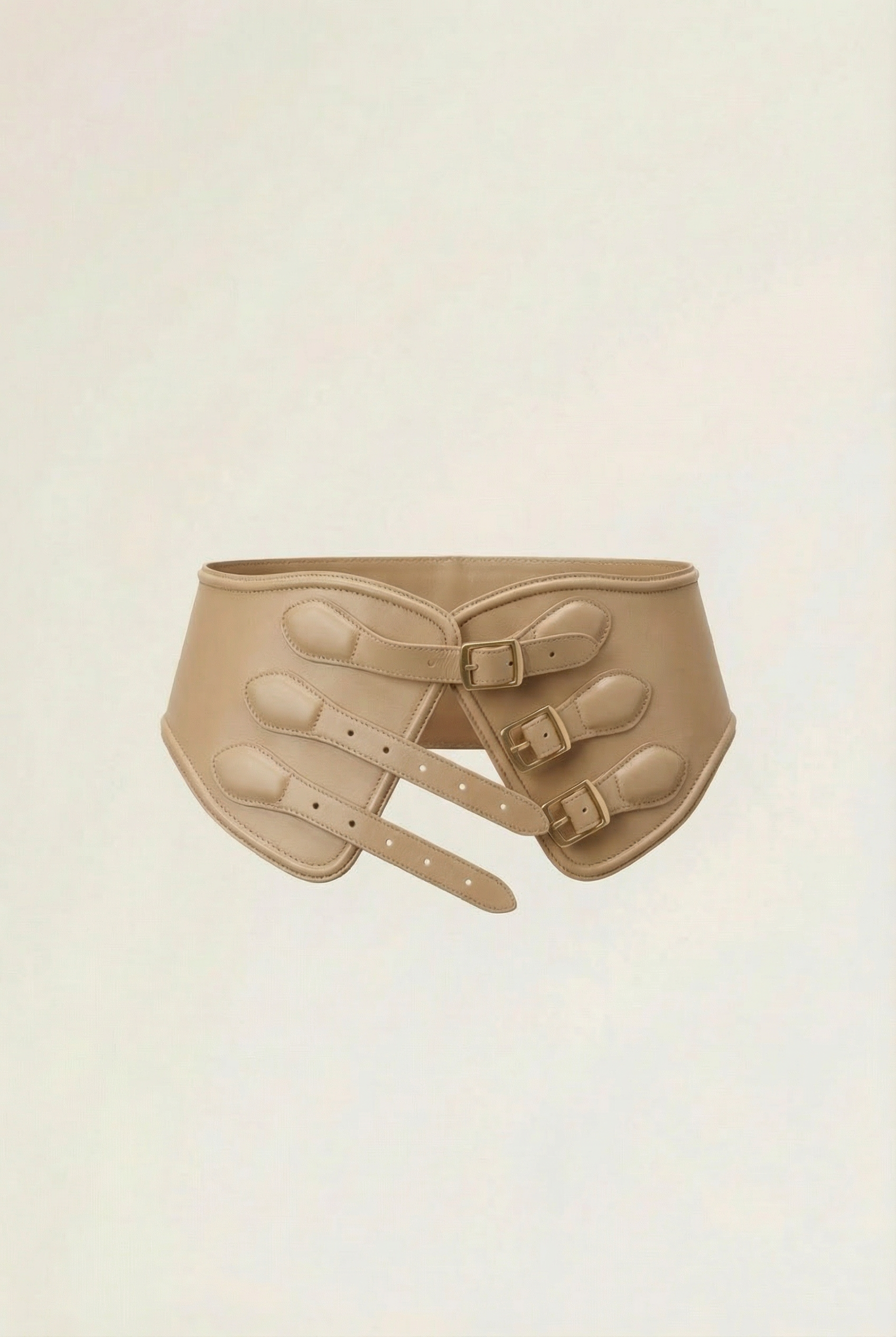 Yen Corset Buckle Belt Beige