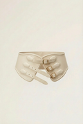 Yen Corset Buckle Belt White