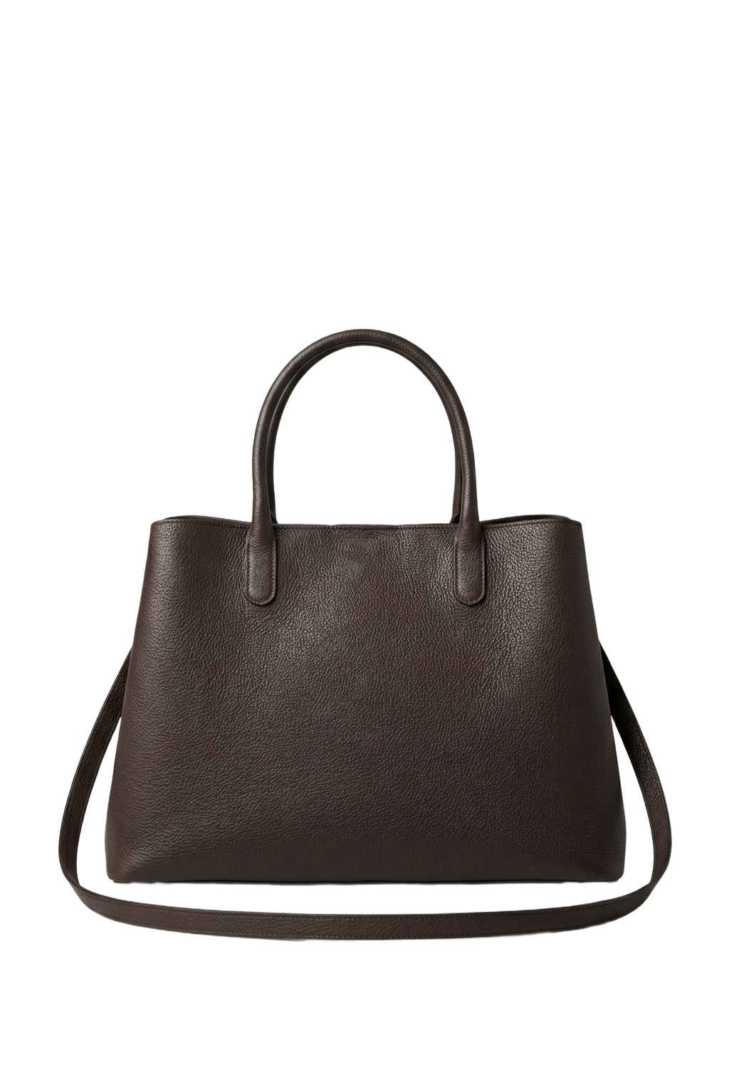 Classic Lock Tote Small Dark Brown