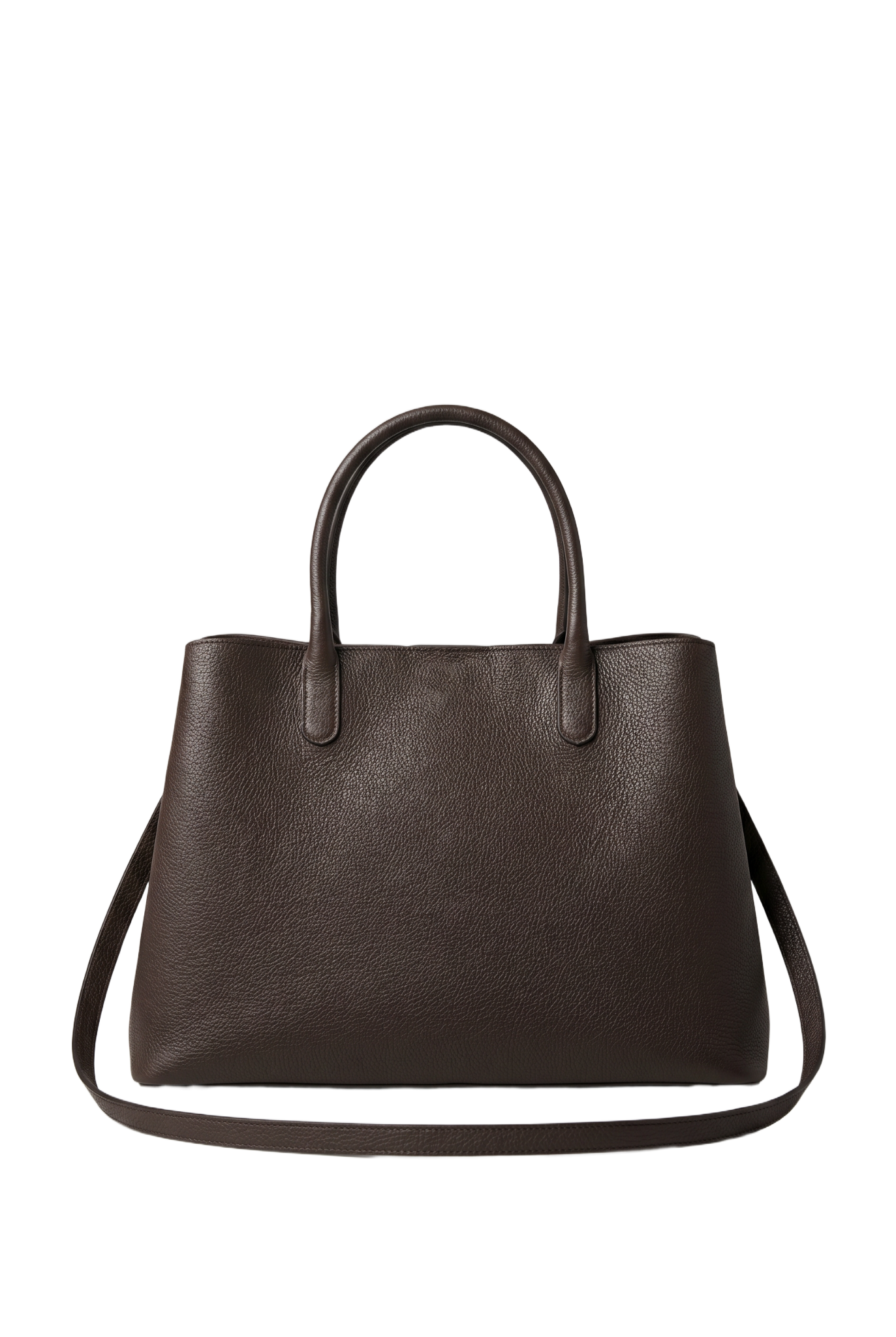 Classic Lock Tote Small Dark Brown