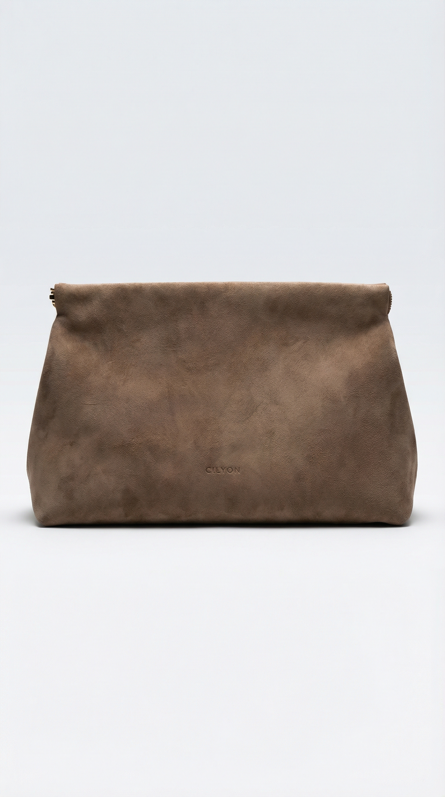 Le Fold Flap Clutch Taupe