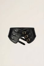 Yen Corset Buckle Belt Black