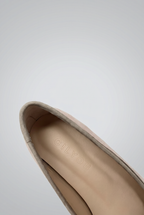 Classique Suede Leather Ballerina Grey
