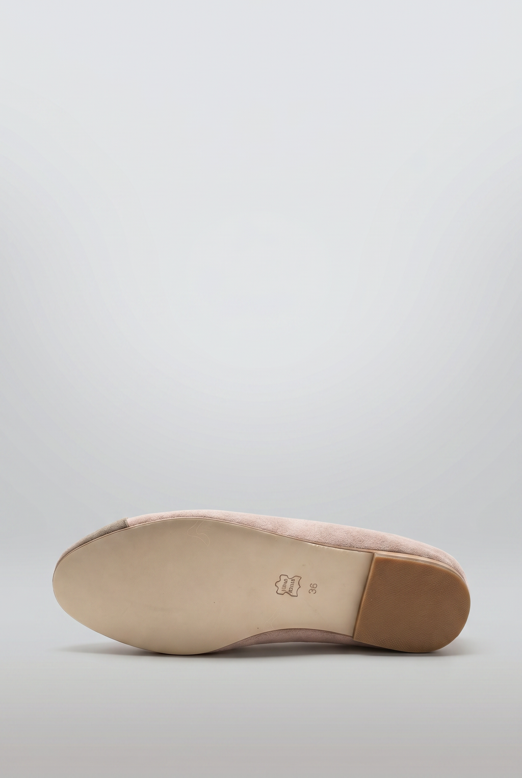 Classique Suede Leather Ballerina Grey