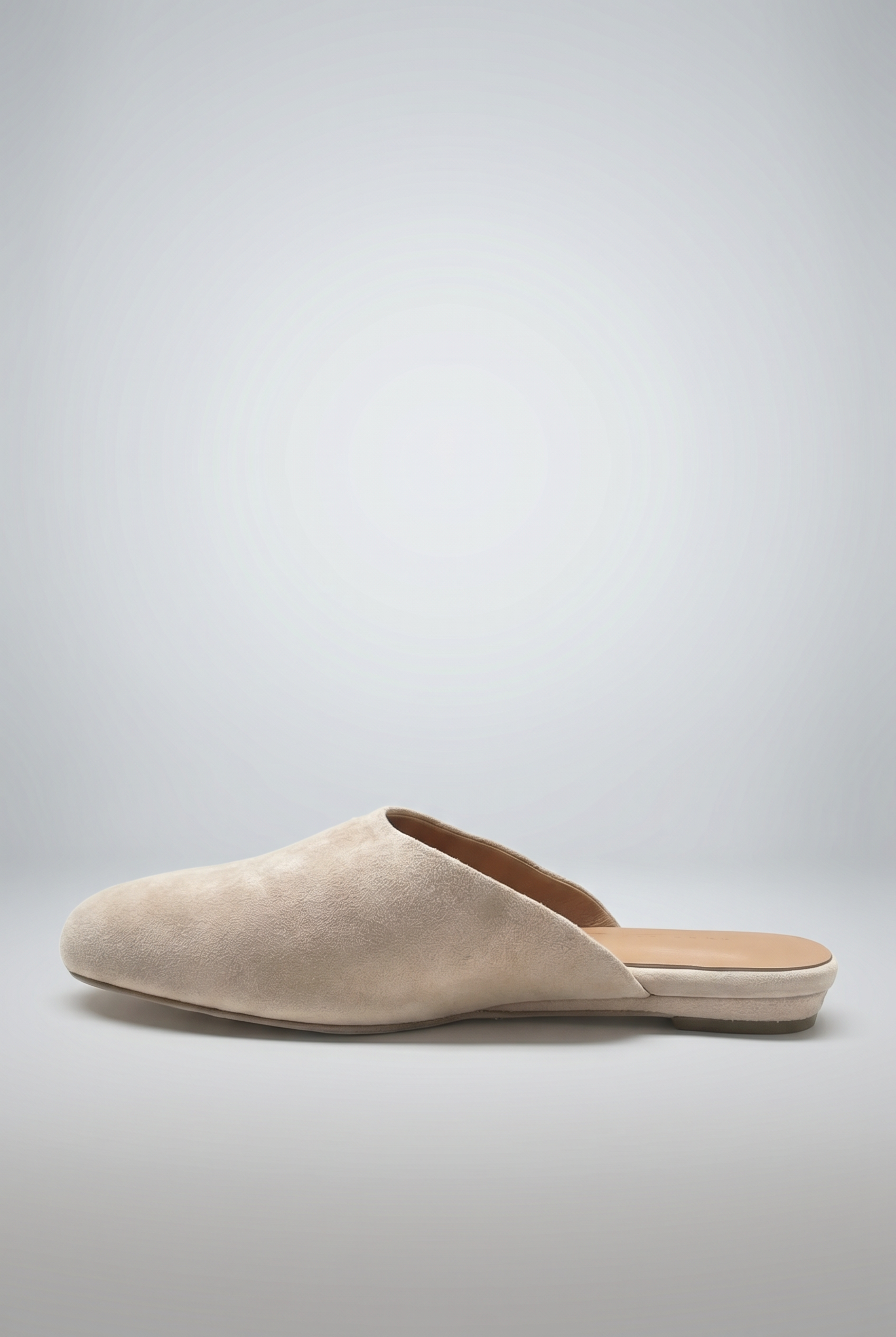 Edaliné Suede Leather Mules Beige
