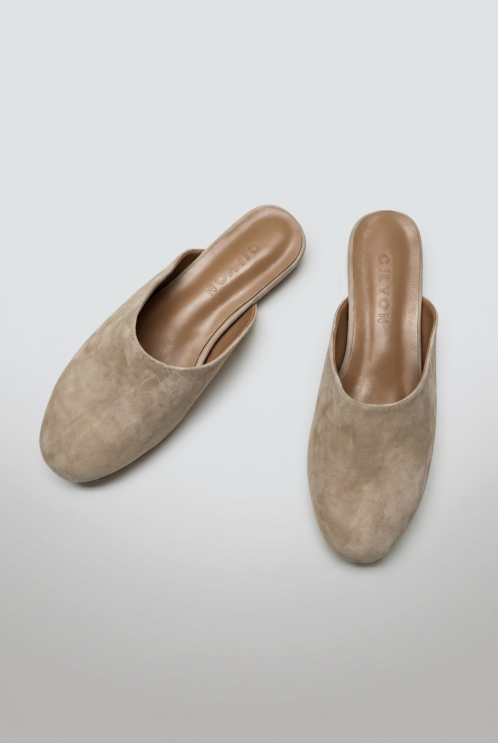 Edaliné Suede Leather Mules Beige