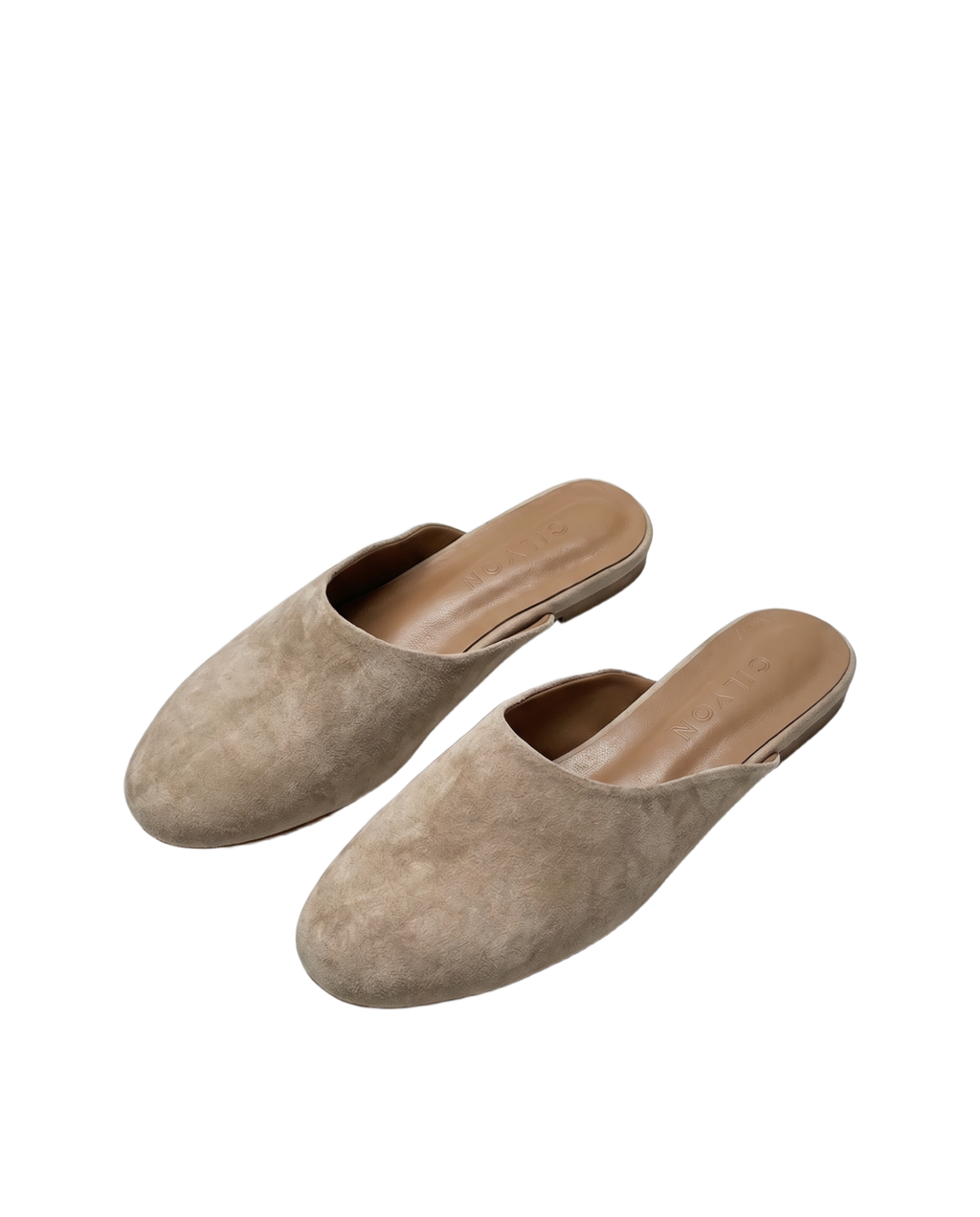 Edaliné Suede Leather Mules Beige