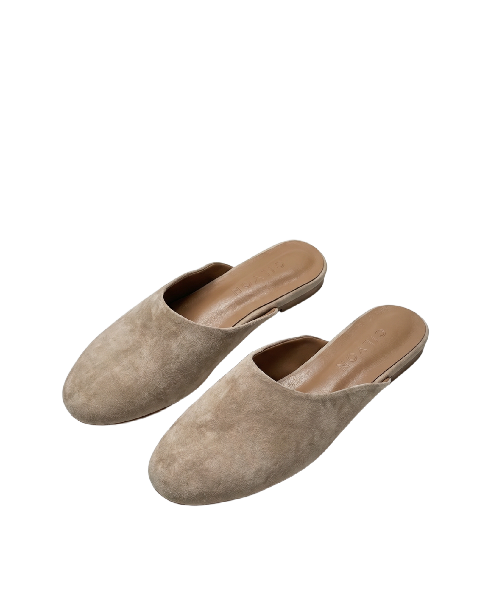 Edaliné Suede Leather Mules Beige