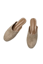Edaliné Suede Leather Mules Beige