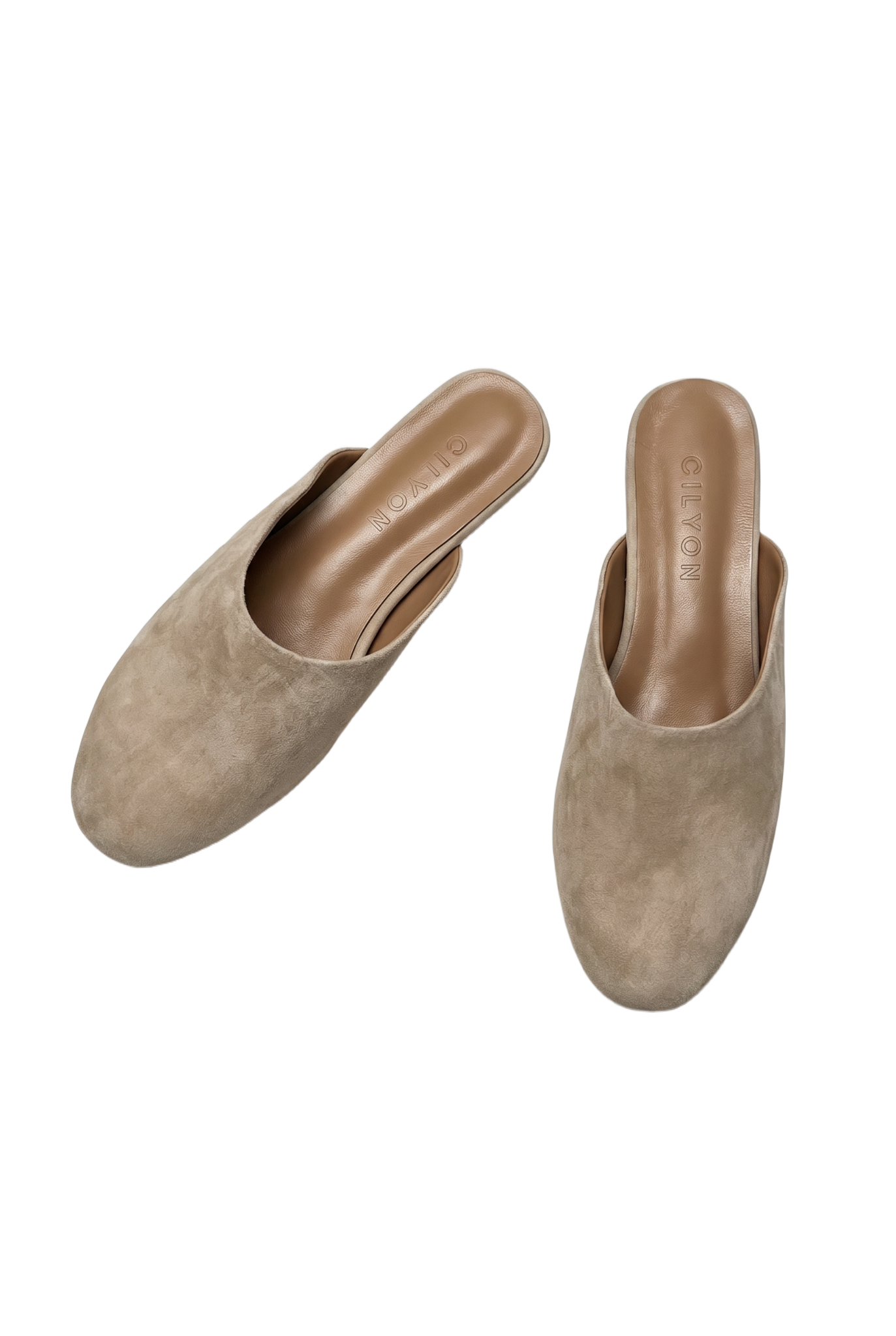 Edaliné Suede Leather Mules Beige