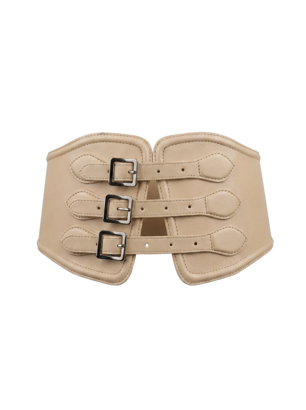 Yen Corset Buckle Belt Beige
