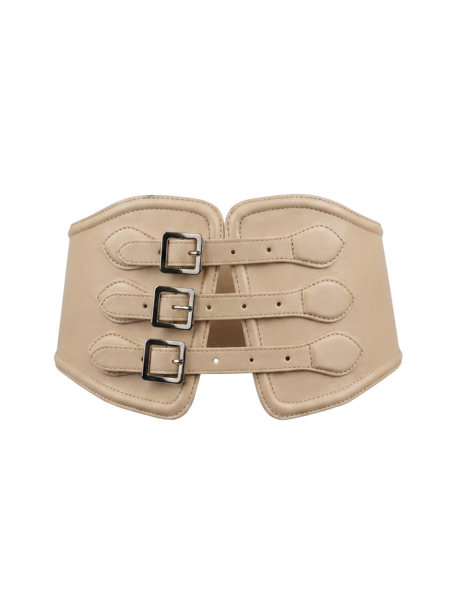 Yen Corset Buckle Belt Beige