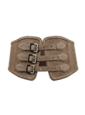Yen Corset Buckle Belt Suede Taupe