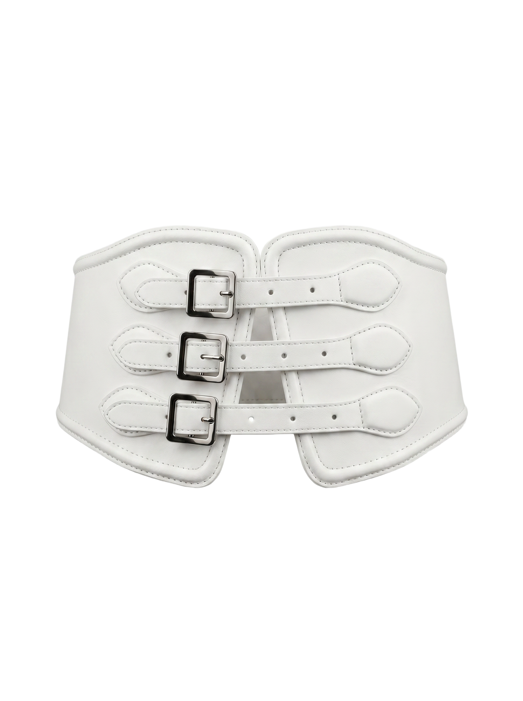 Yen Corset Buckle Belt White