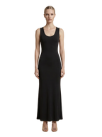Magnifique Cut Out Long Dress Black