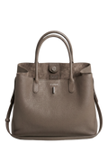 Classic Lock Tote Small Taupe