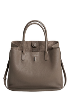 Classic Lock Tote Small Taupe