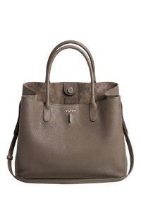 Classic Lock Tote Small Taupe