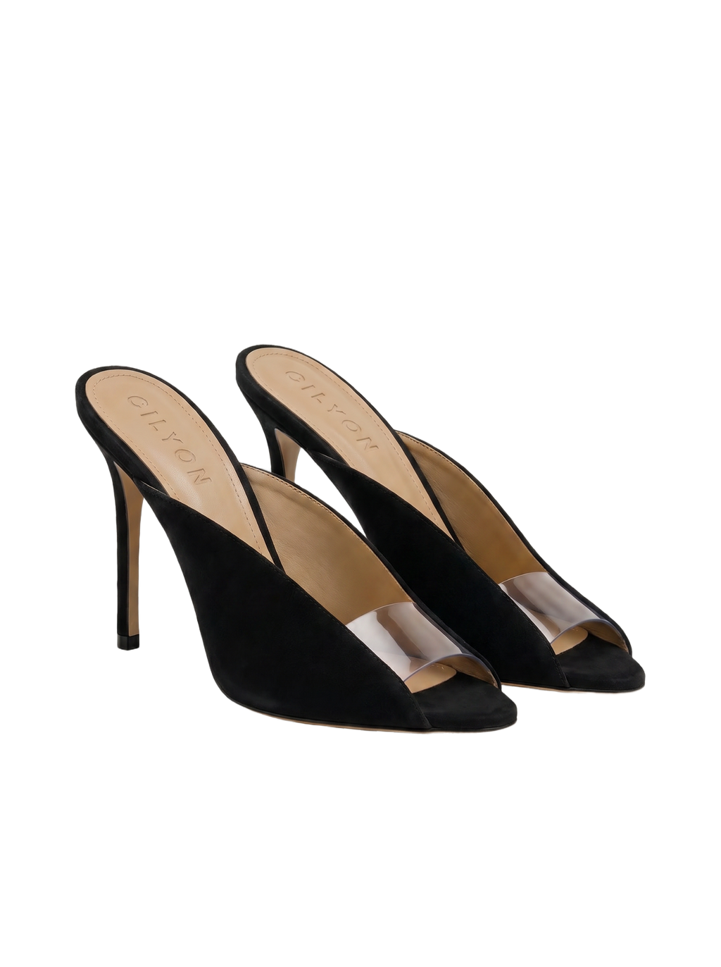 Galeria Suede Heels Black