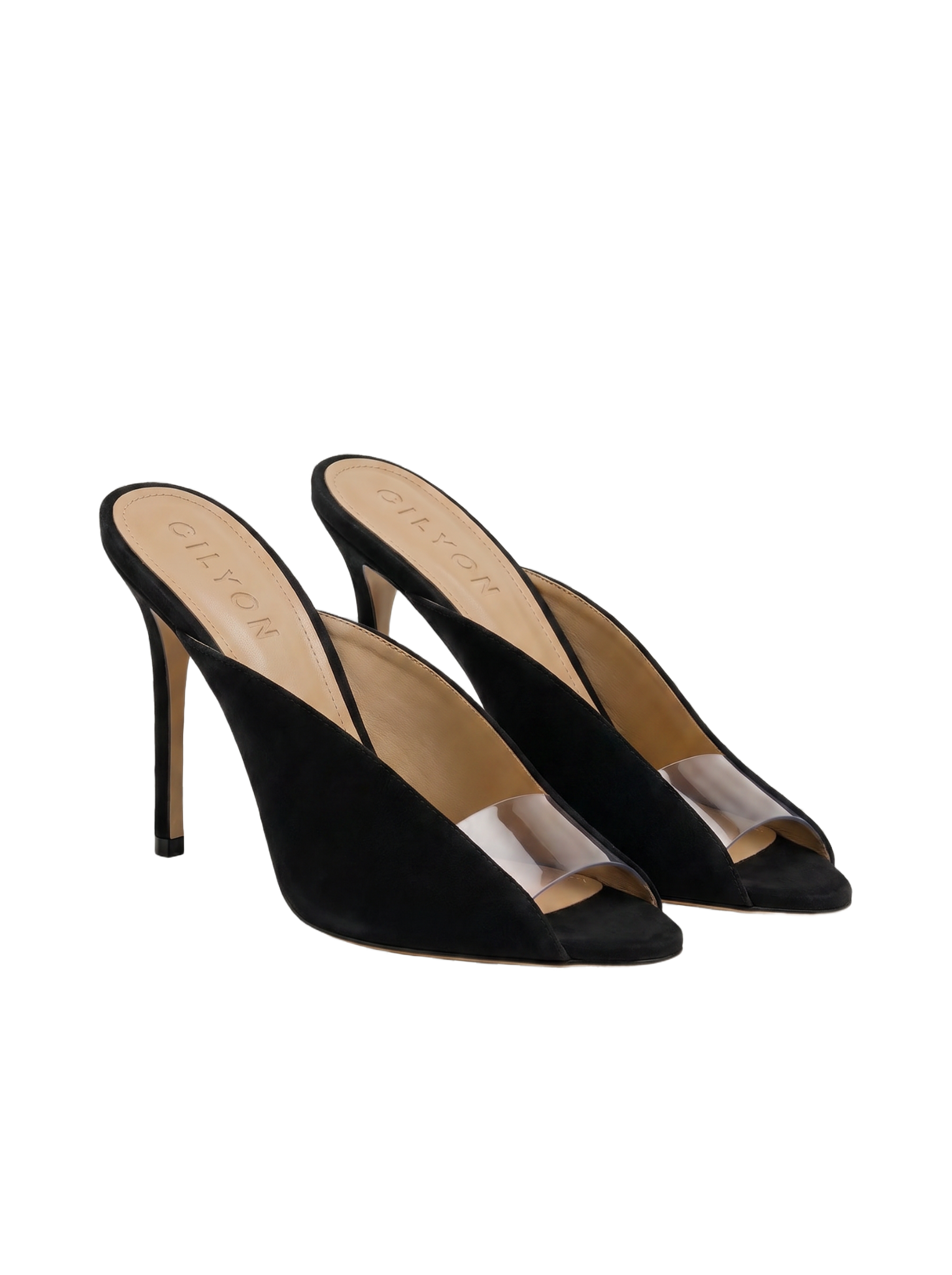 Galeria Suede Heels Black