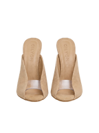 Galeria Suede Heels Beige