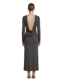Magnifique Backless Dress Dark Grey