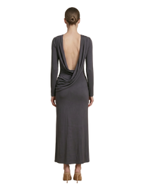 Magnifique Backless Dress Dark Grey