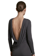 Magnifique Backless Dress Dark Grey