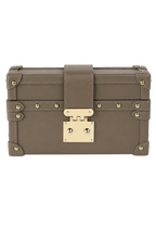 Rectangle Box Clutch Taupe