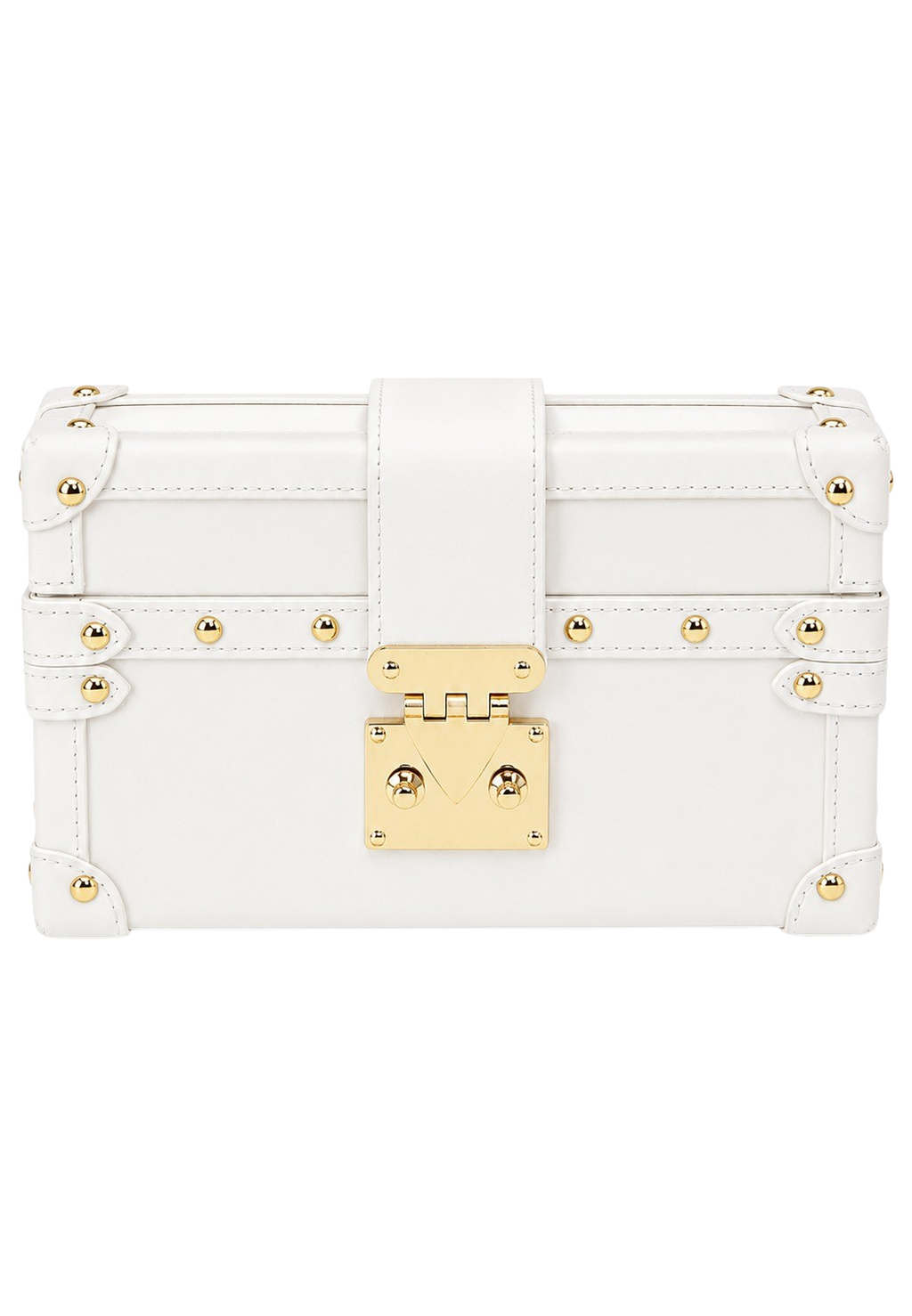 Rectangle Box Clutch White