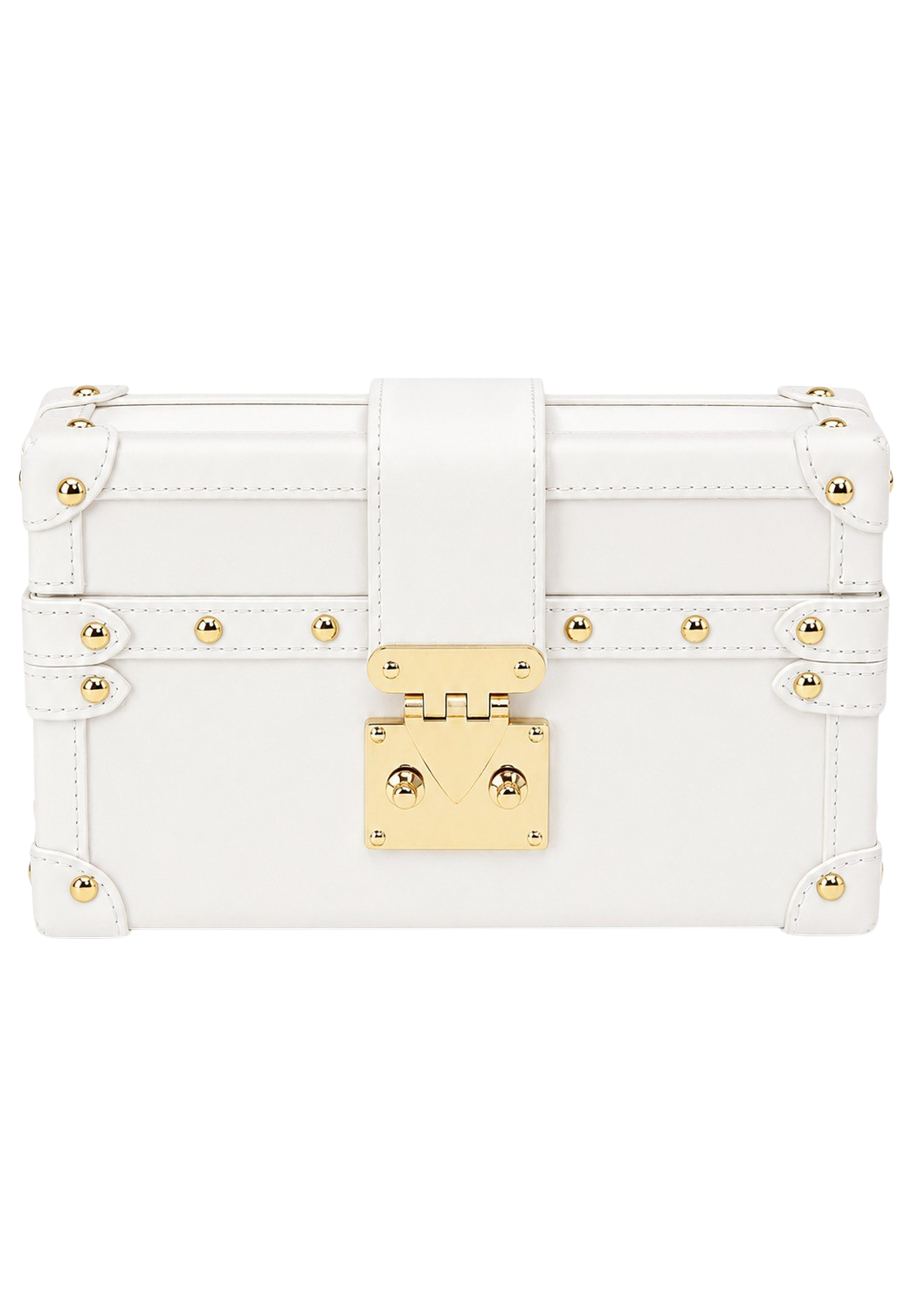 Rectangle Box Clutch White