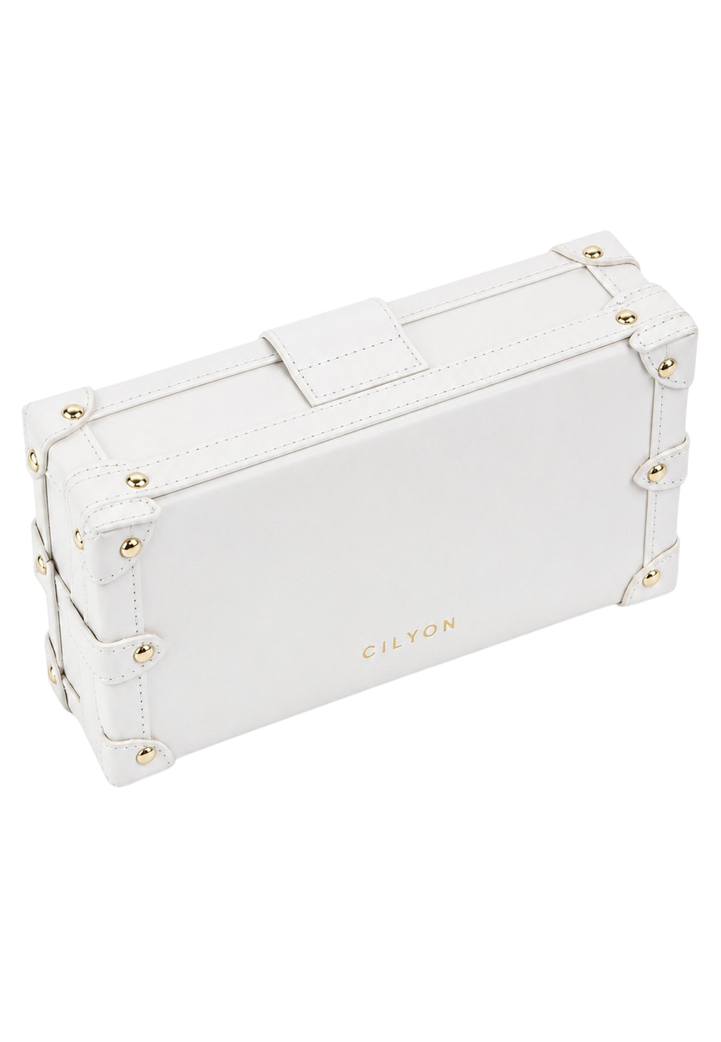Rectangle Box Clutch White
