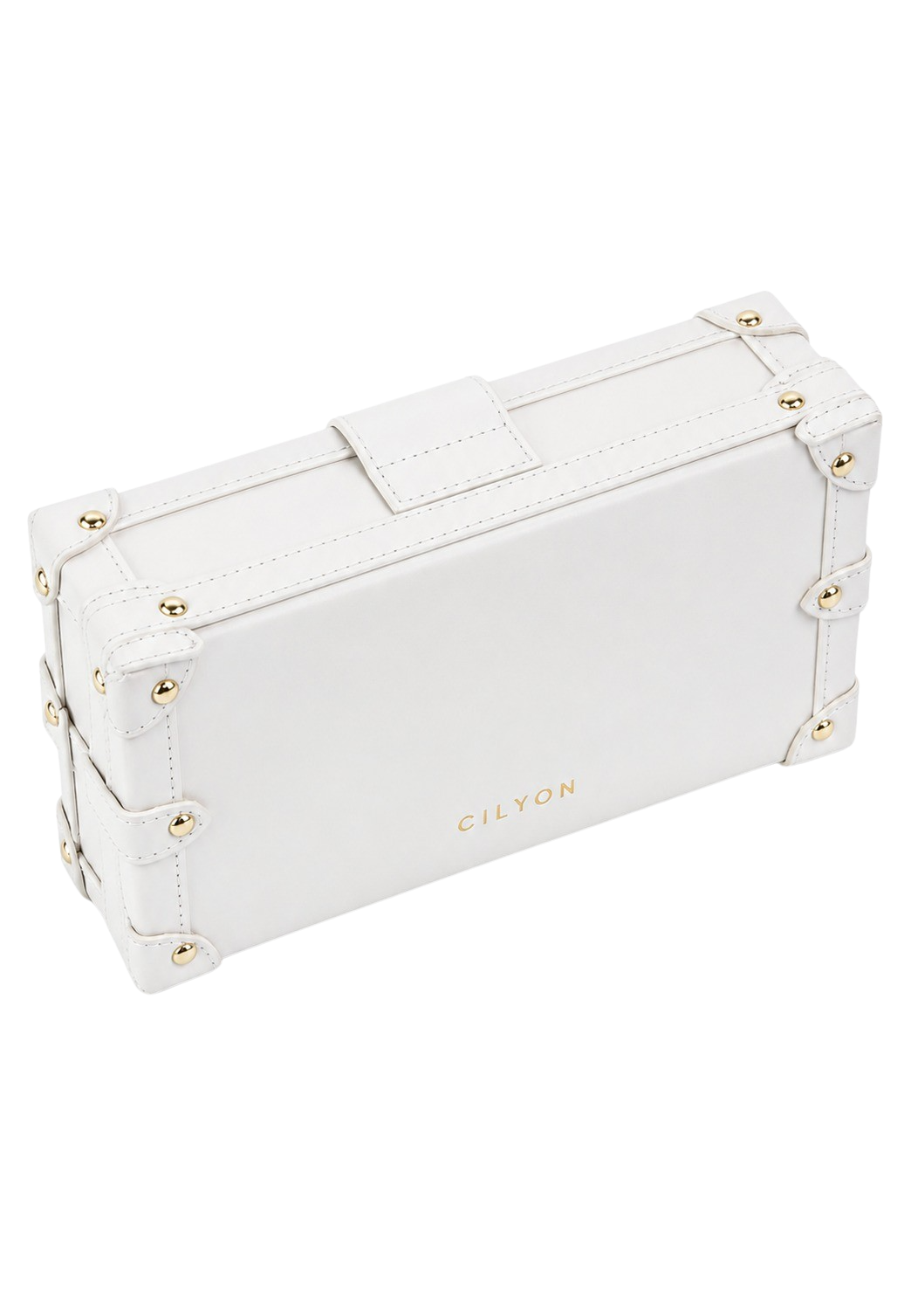 Rectangle Box Clutch White