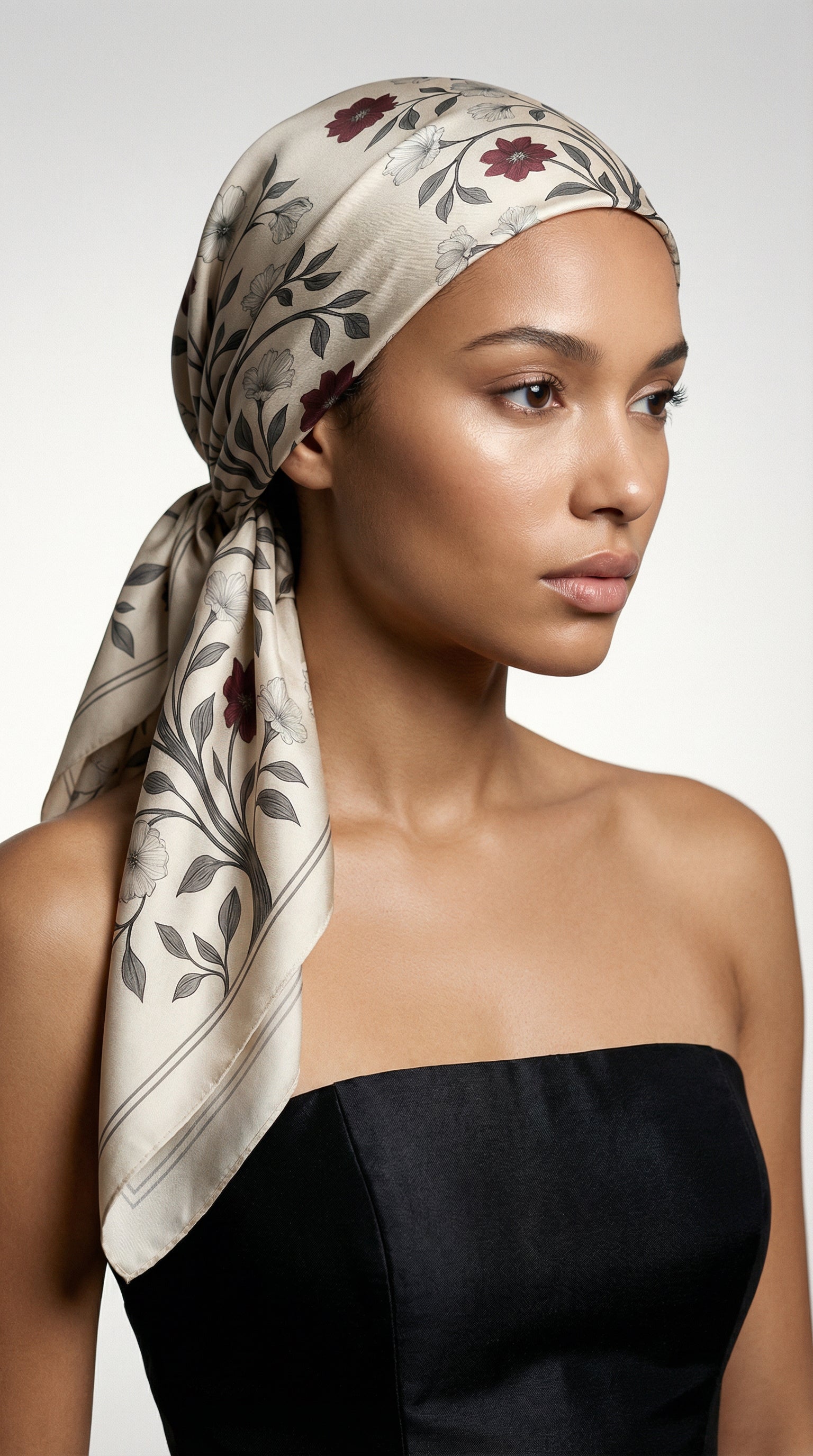 C1 Mulberry Silk Scarf Beige